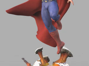 superman stl 3D Print Model