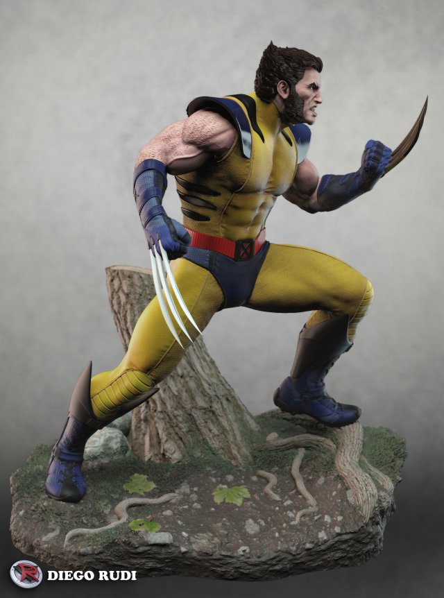 wolverine stl 3D-Druckmodell .c4d .max .obj .3ds .fbx .stl .blend 