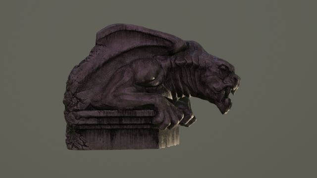 gargoyle gargola Modelo 3D .c4d .max .obj .3ds .fbx .stl .blend 