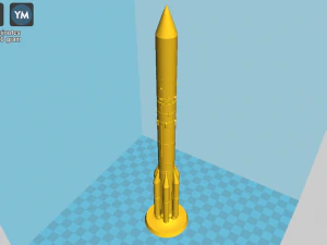 foguete pr&oacute;ton-m Modelo de Impressão 3D