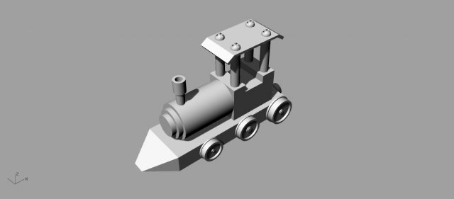 train 3D 模型 .c4d .max .obj .3ds .fbx .stl .blend 