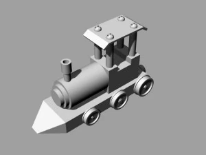 रेलगाड़ी 3D मॉडल