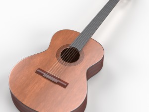 classical guitar 3Dモデル