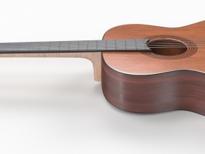 classical guitar 3Dモデル