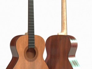classical guitar 3D 모델