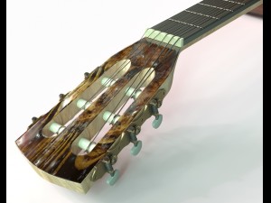 classical guitar 3Dモデル
