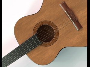 classical guitar 3Dモデル