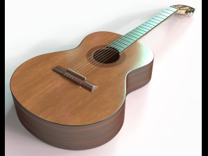 classical guitar 3Dモデル