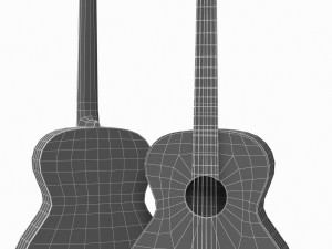 classical guitar 3Dモデル