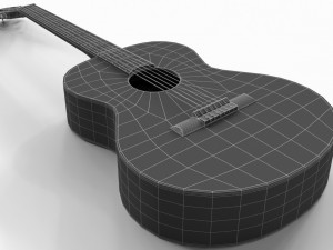 classical guitar 3Dモデル