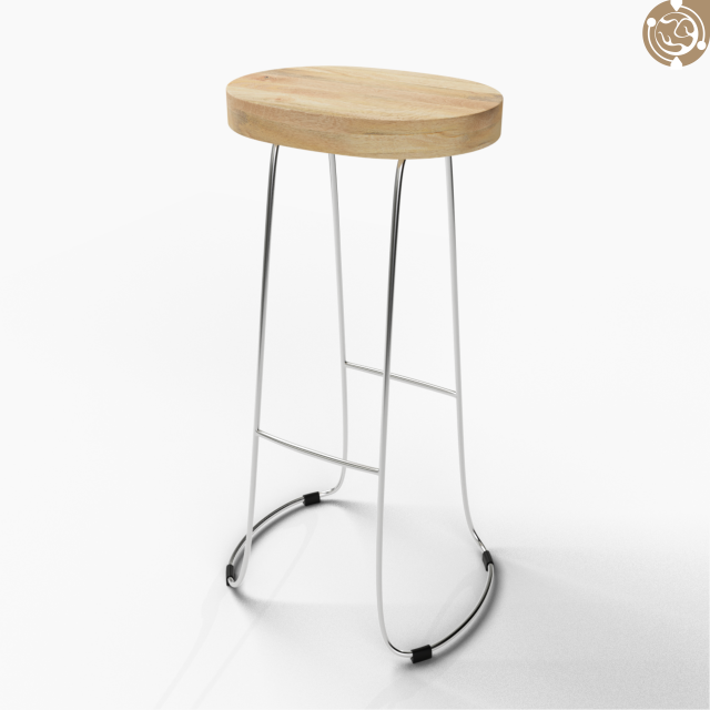 simple stool 3D 模型 .c4d .max .obj .3ds .fbx .stl .blend 