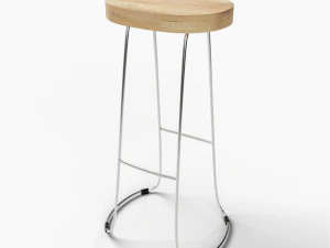 sgabello semplice Modello 3D