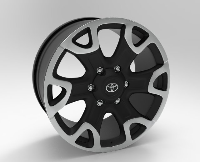 wheel 2018 toyota hilux invincible Model 3D .c4d .max .obj .3ds .fbx .stl .blend 
