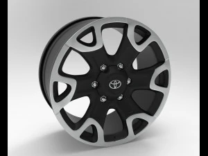 휠 2018 도요타 하이럭스 무적 3D 모델