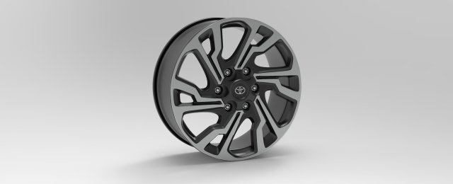 wheel 2021 toyota hilux gr2 Modelo 3D .c4d .max .obj .3ds .fbx .stl .blend 