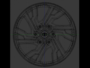 wheel 2021 toyota hilux gr2 Modelo 3D
