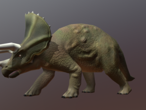 triceratops-low-poly 3D-Modell