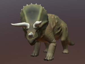 triceratops-low-poly 3D-Modell
