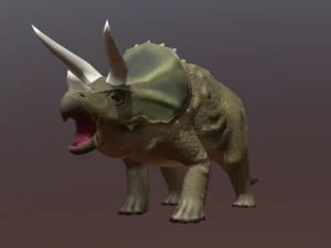 트리케라톱스 - 로우 폴리 3D 모델