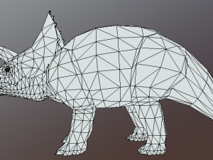 triceratops-low-poly 3D-Modell