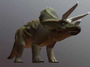 triceratops-low-poly 3D-Modell