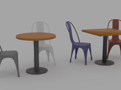 Mobili per caff&egrave; Modello 3D