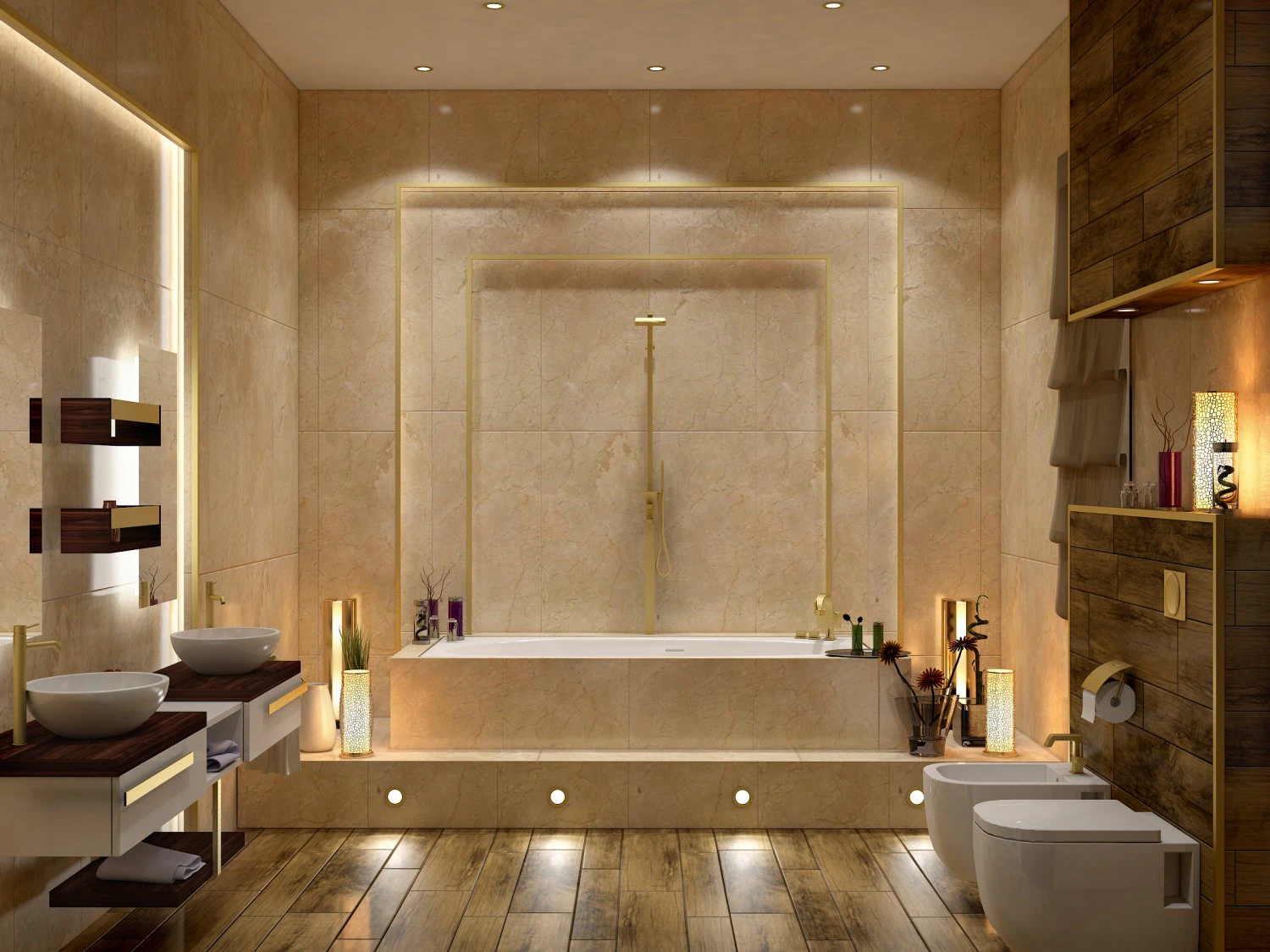 bathroom- group-02 3D Model .c4d .max .obj .3ds .fbx .stl .blend 