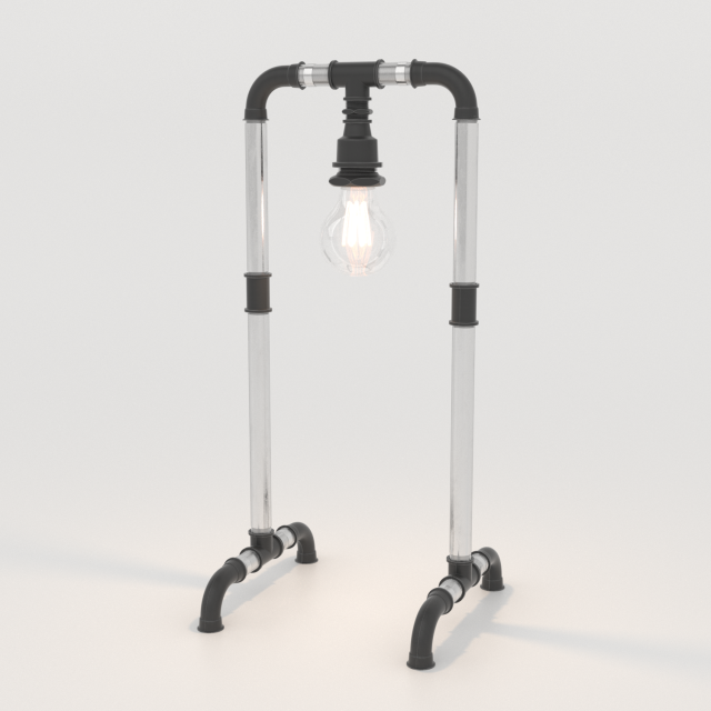 steampunk design retro art lamp Modello 3D .c4d .max .obj .3ds .fbx .stl .blend 