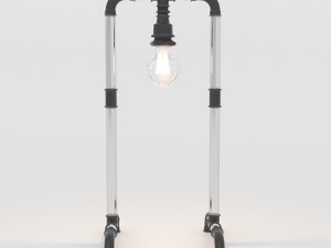 steampunk design retro art lamp Modello 3D