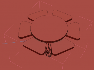 dinner table 3d design Modelo 3D