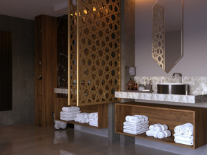 Interior-Bathroom - 210223 3D Model