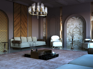 Interior - Livingroom - 080323 Modèle 3D
