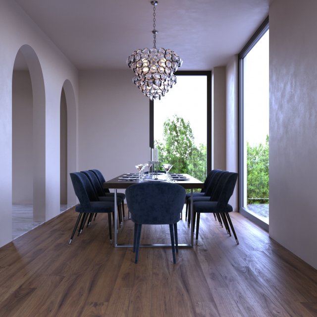 Interior - Livingroom - 050523 Model 3D .c4d .max .obj .3ds .fbx .stl .blend 