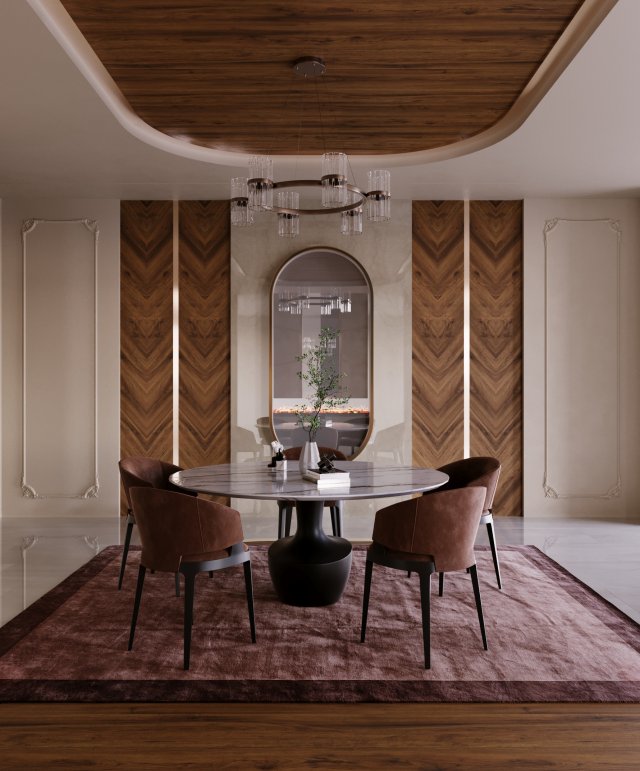 Interior - Diningroom - 310523 Modelo 3D .c4d .max .obj .3ds .fbx .stl .blend 