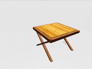 wooden table 3D Model