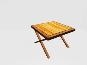wooden table 3D Model