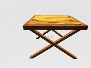 wooden table 3D Model