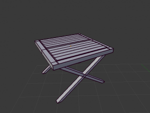 wooden table 3D Model