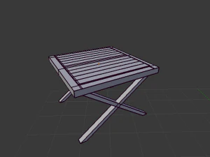 wooden table 3D Model