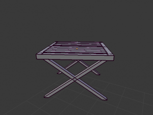 wooden table 3D Model
