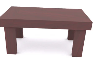 3d glossy wooden table model 3D Model