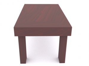 3d glossy wooden table model Modelo 3D