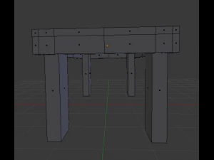 3d glossy wooden table model 3D Model