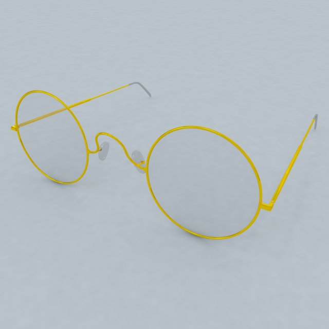 old glasses 3D Modell .c4d .max .obj .3ds .fbx .stl .blend