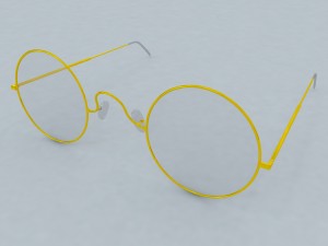 old glasses 3D 모델