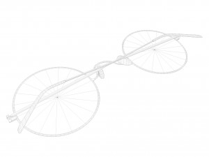 old glasses 3D Modell