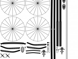 old glasses 3D Modell