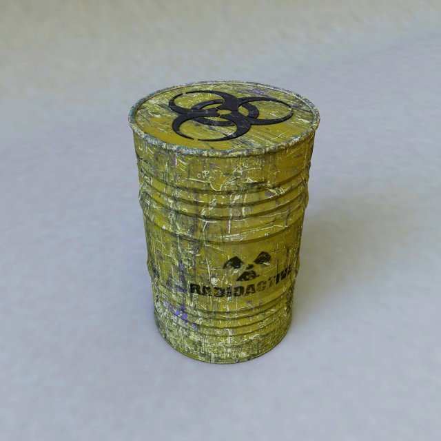 radioactive barrel Modèle 3D .c4d .max .obj .3ds .fbx .stl .blend