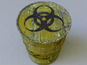 radioactive barrel Modèle 3D