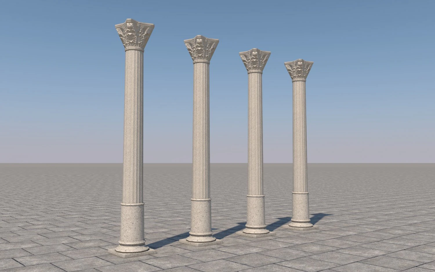 column 3D Model .c4d .max .obj .3ds .fbx .stl .blend 